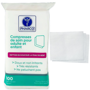 COMPRESSE DE COTON CARRÉE
