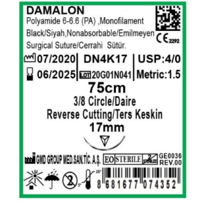 FIL DE SUTURE DAMALON TRIANGULAIRE ▲