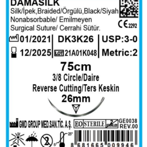 FIL DE SUTURE DAMASILK TRIANGULAIRE ▲