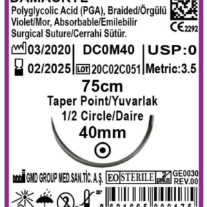 FIL DE SUTURE RÉSORBABLE DAMACRYL 910 ROND •